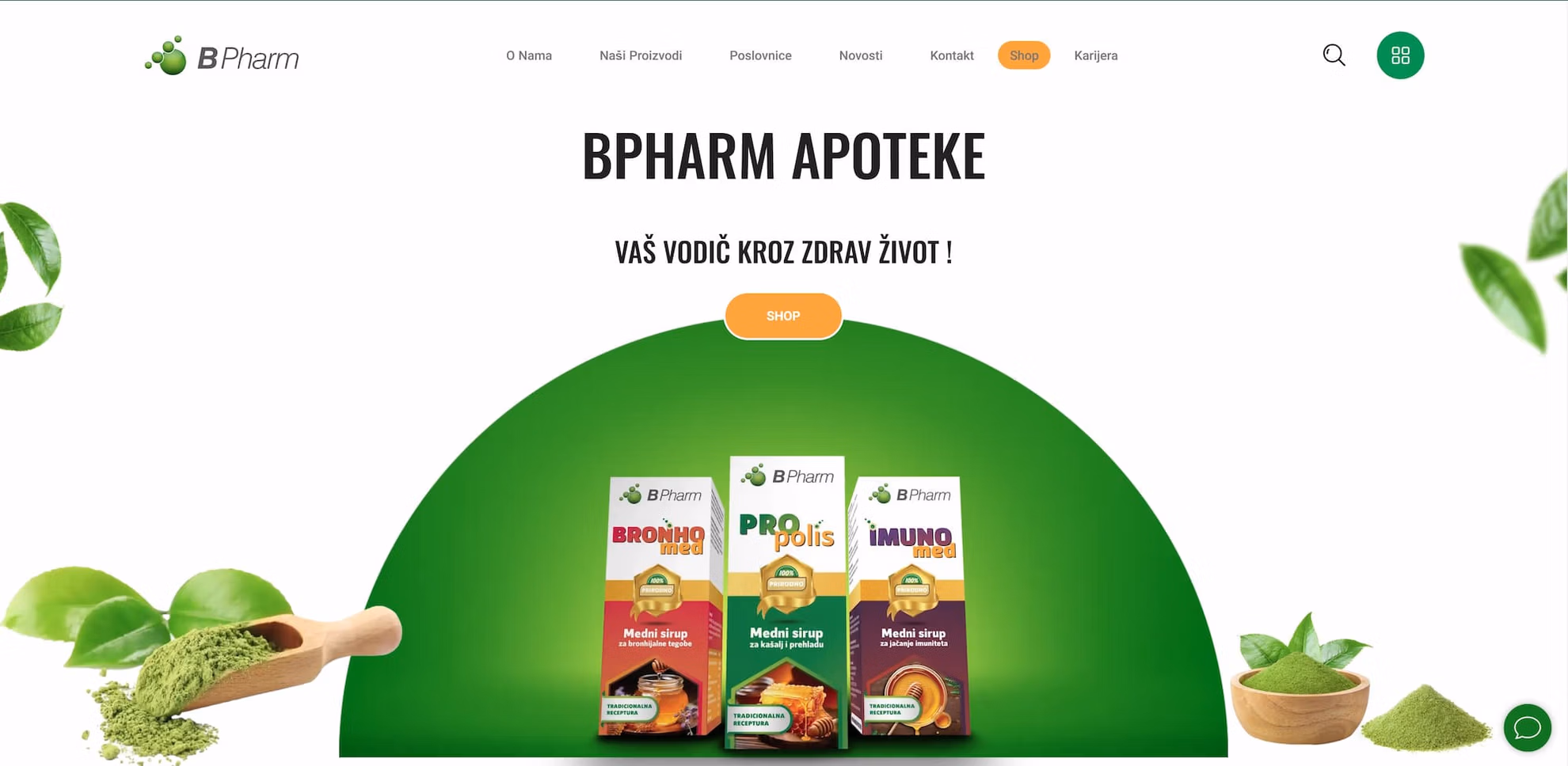Pharma Website & Webshop