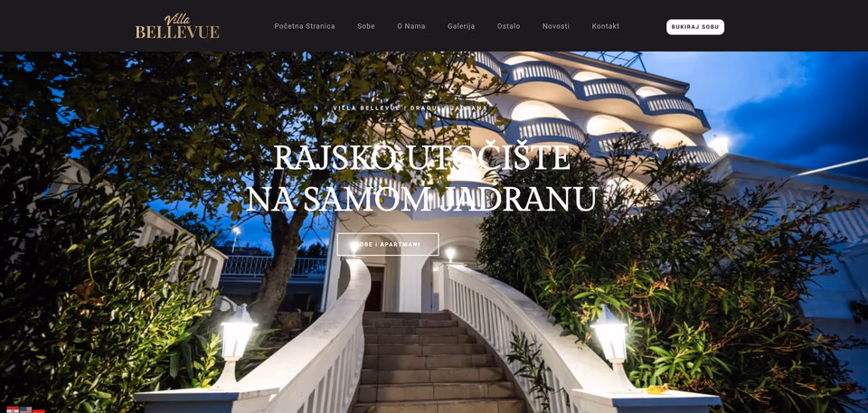 Villa Bellevue booking website
