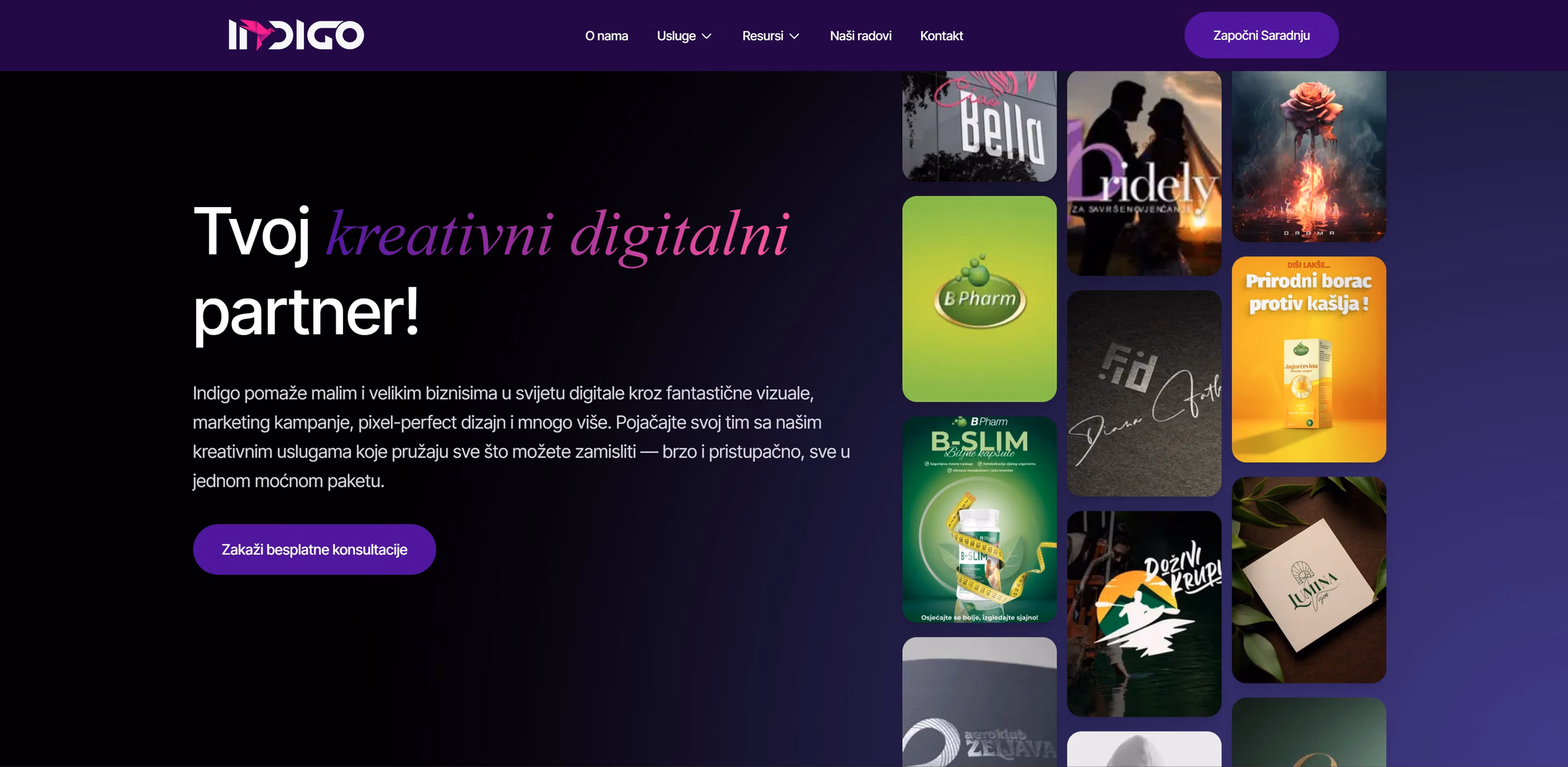 Website for my Agency - Indigo thumbnail