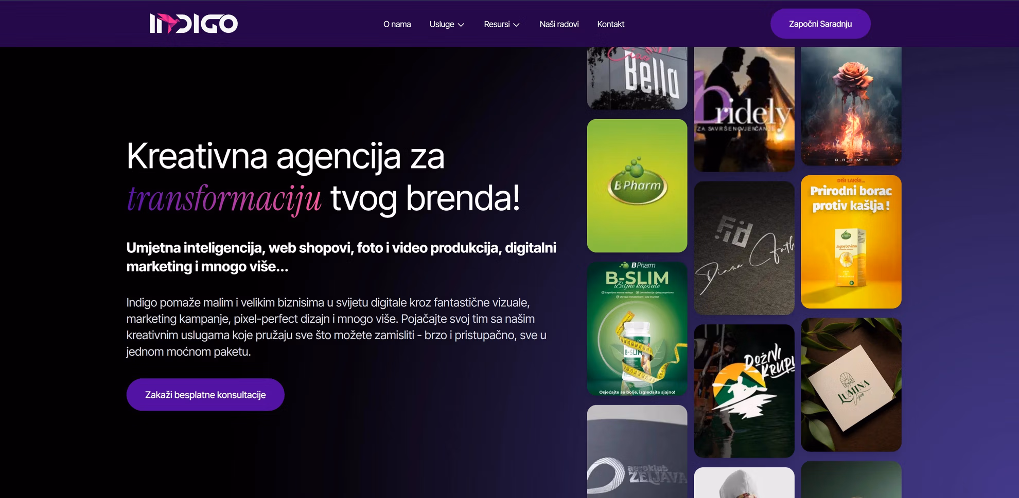 Indigo Studio website